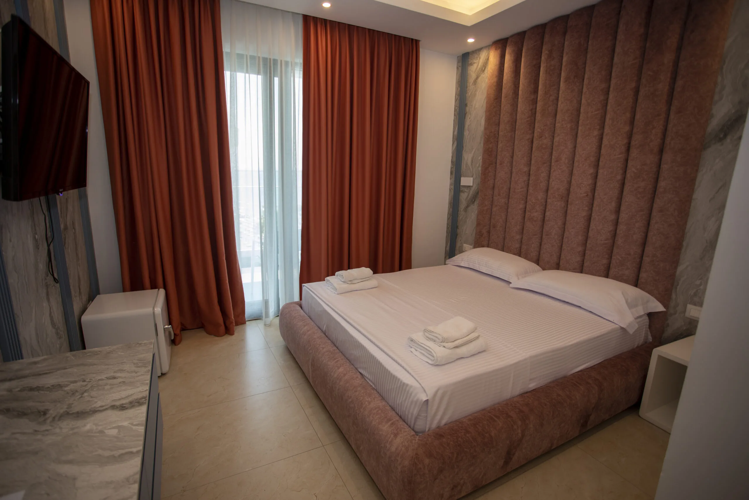 Standard Double Room at Tanushaj Beach Resort — classic double room with private bathroom, Shëngjin Albania